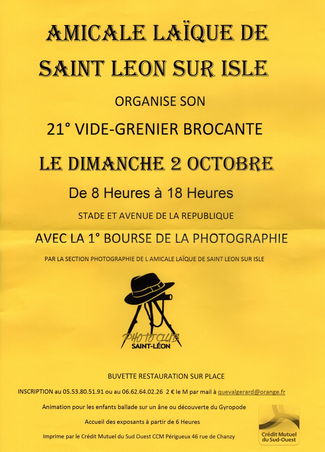 Vide greniers bourse photo